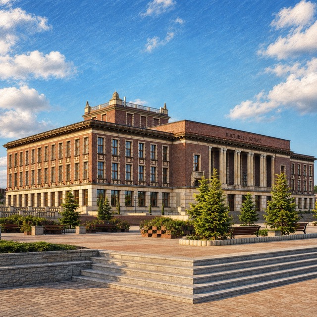 Pałac Kultury Zagłębia przy placu Wolności w Dąbrowie Górniczej